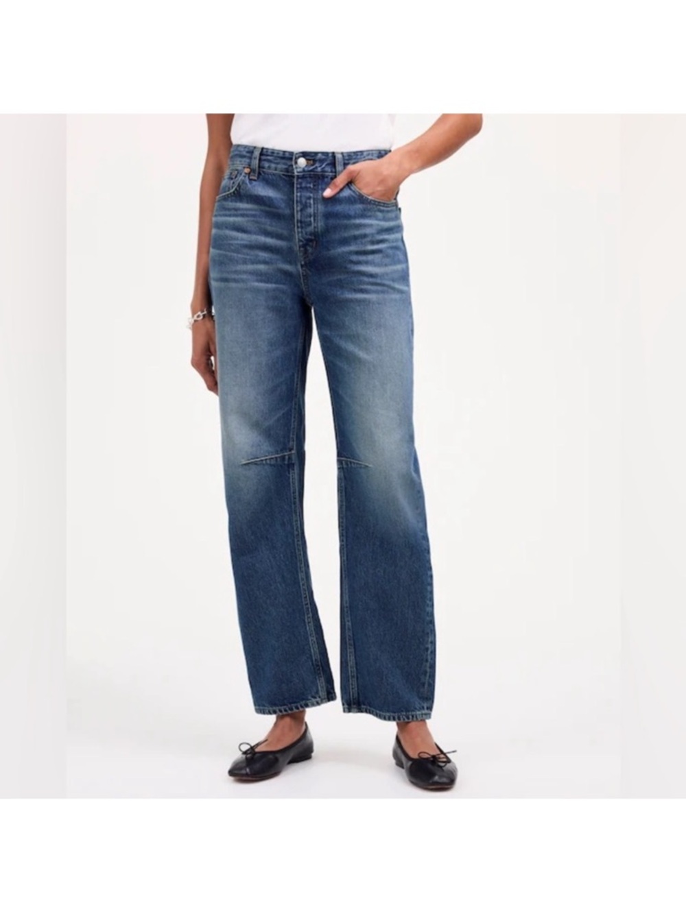 Madewell The Darted Barrel Leg Jean Sz 30P - Picture 5 of 13
